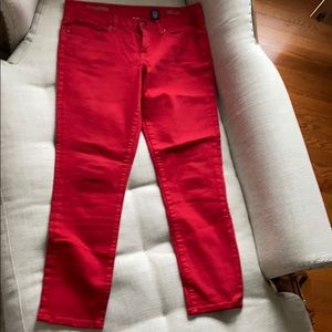 J Crew Red Jeans